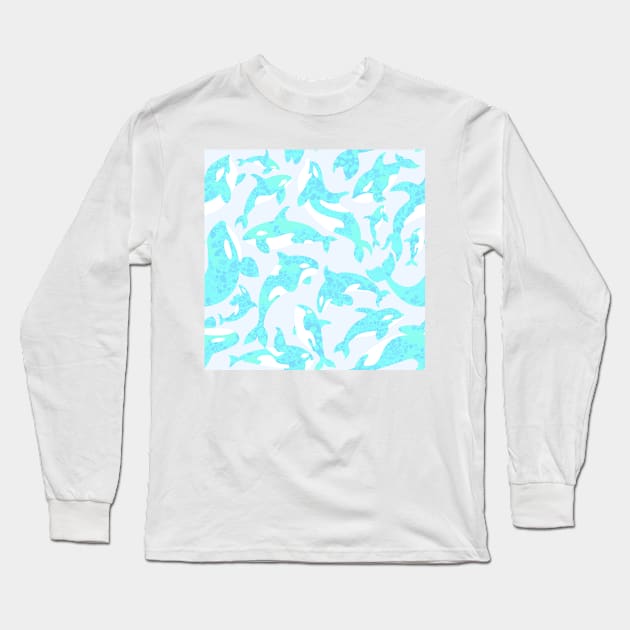 whale Long Sleeve T-Shirt by cutequokka